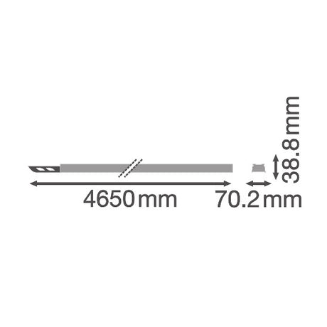 Luminaria Lineal Industrial  Ledvance "Trusys" Accesorio  Carril 4500 5P