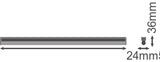 Luminaria LED Lineal Ledvance "Compact"   10W 1000Lm 3000K 140º IP20