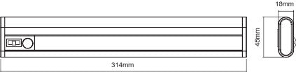Luminaria Lineal LED Móvil LEDVANCE 2,9W 174Lm 4000K Sensor IP20