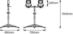 Luz de Trabajo LED Ledvance     100W 9000Lm 4000K 120º IP65