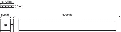 Luminaria LED para Armarios Ledvance    10W 470Lm 3000K 100º IP20 Regulable