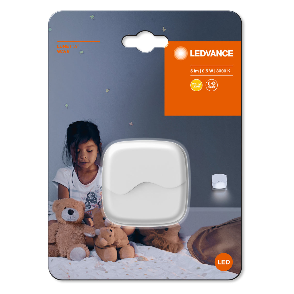 Luz de Noche LED LEDVANCE 0,5W 5Lm 3000K IP20