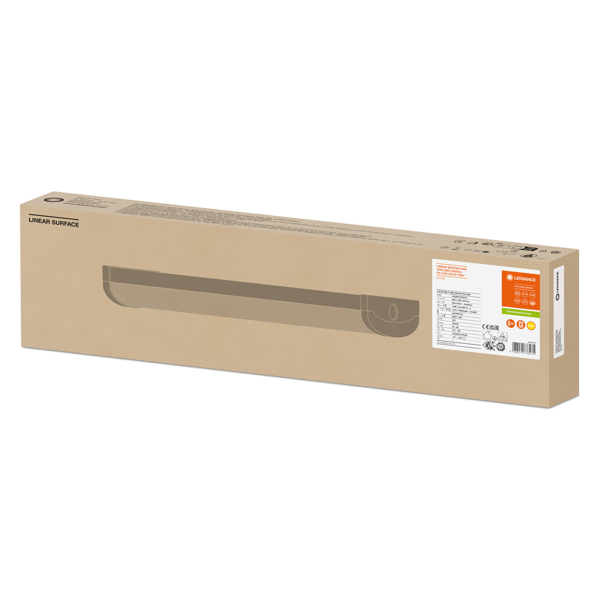 Luminaria LED Lineal Ledvance "Compact"   18W 2250Lm 3000K 110º IP44