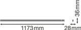 Luminaria LED Lineal Ledvance "Compact"   14W 1400Lm 4000K 140º IP20